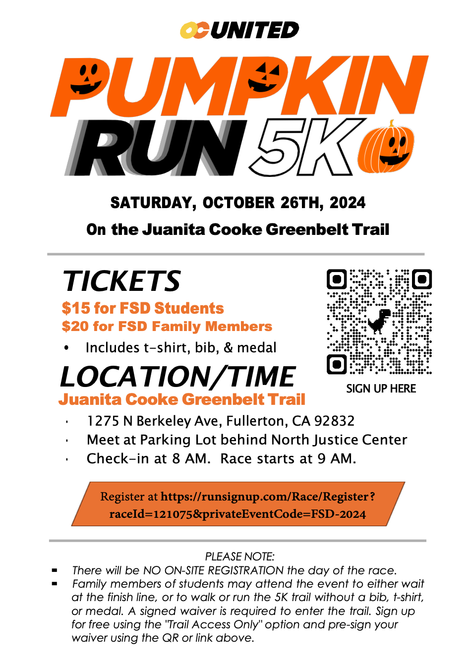  Pumpkin Run October 26